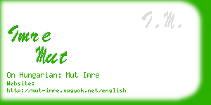 imre mut business card